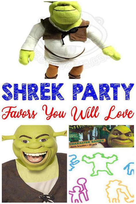 Write the party details in calligraphy writing. Best Shrek Party Favor Ideas