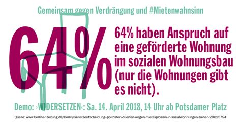 Sie erheben keinen anspruch auf vollständigkeit, richtigkeit und aktualität. 64 % haben Anspruch auf eine geförderte Wohnung im ...