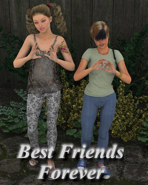 3d art freebie challenge august 2019 best friends forever entries thread only daz 3d forums