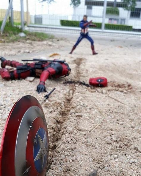 Captain America Vs Deadpool Fan Art By Kt Marvel