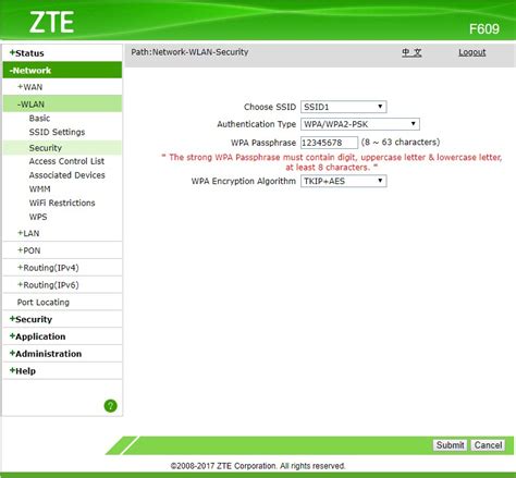 You should try other zte passwords. Username Password Zte Zxhn F609 / Zte Zxhn F609 Ftth - Open your web browser (e.g.