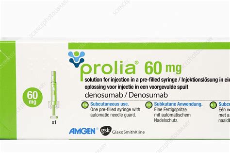 Prolia Medication For Osteoporosis Stock Image C0213336 Science