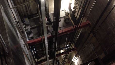 Jaso tower crane lift shaft climbing system. Inside an elevator shaft - YouTube