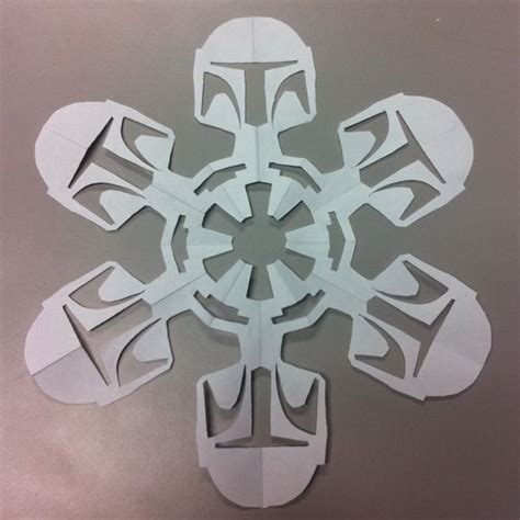 Diy The Awesome Star Wars Snowflakes Star Wars Snowflakes Star Wars