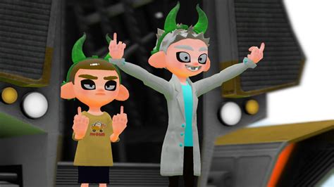 Splatoon X Rick And Morty Peace Among Worlds By Gameandwill On