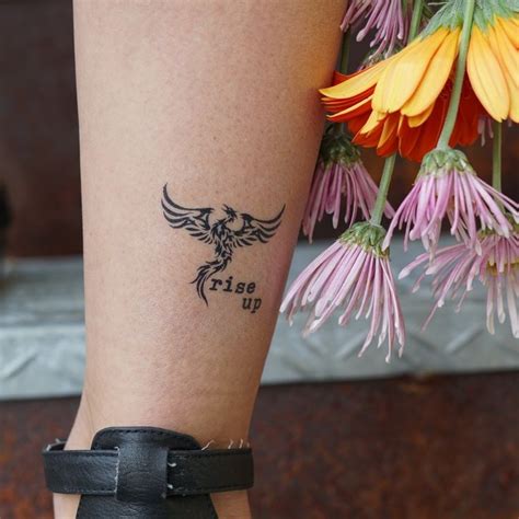 Rise Up Phoenix Manifestation Tattoo Small Phoenix Tattoos Tattoos