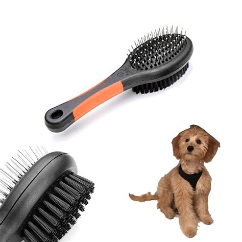 Double Sided Pet Brush Dog Cat Hair Grooming Coat Comb Fur Cleaner Pin