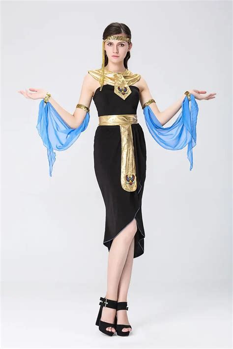Halloween The Cleopatra Ancient Egypt Queen Sexy Dress Adult Female Greek Godde Cosplay Women