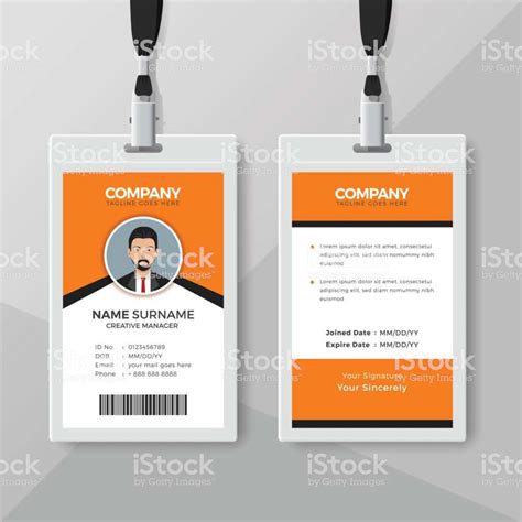 If you need a simple and professional design, we have clean and polished layouts that you can customize for your organization. 39 Blank Orange Id Card Template for Ms Word by Orange Id Card Template - Cards Design Templates