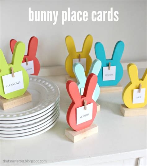 Bunny Place Cards Easter Place Cards Diy Place Cards Place Cards