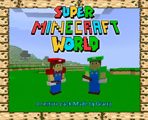 Super Minecraft World Mario Texture Pack Resource Packs Mapping