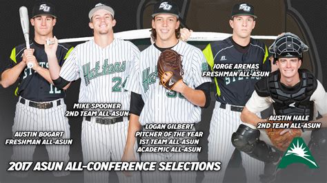Hatters Place Five On 2017 All Asun Teams Stetson Today Teams