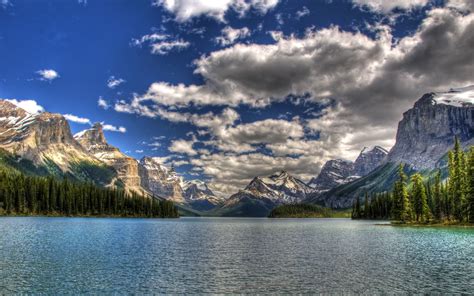 Nationalpark Kanada Himmel Meer Berge 1920x1200 Hd Hintergrundbilder