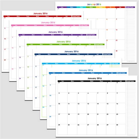 2020 12 Month Calendar With Tasks 8 12 X 11