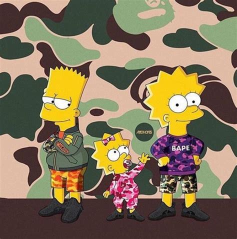 Bart Simpson Bape Supreme Wallpapers See More Of Xo Tour Llif3 Bart Simpson Supreme On Facebook