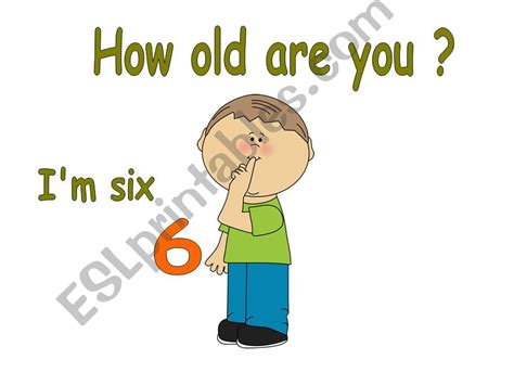 Esl English Powerpoints How Old Are You