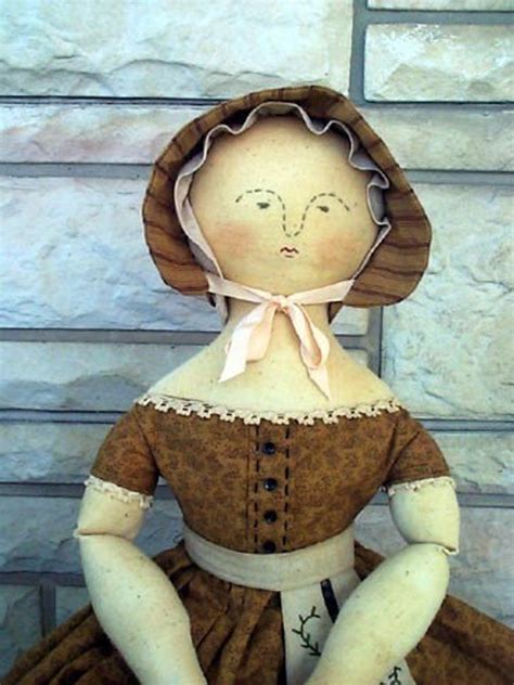 Folk Doll Pattern Colonial Primitive Mary Hill Cloth Doll Etsy