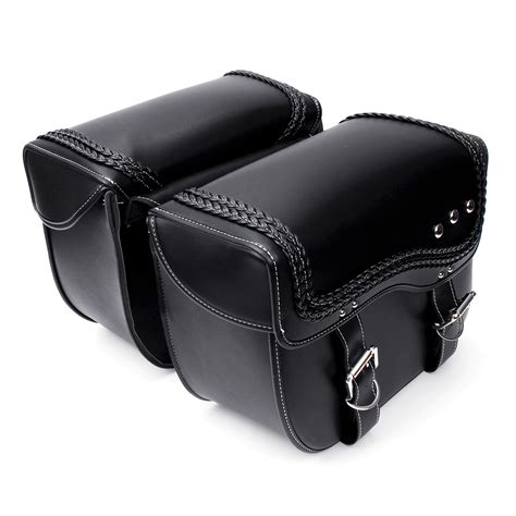 Pu Leather Motorcycle Saddlebags Side Luggage Pannier Tool Storage Bag For Harley Sportster Sale