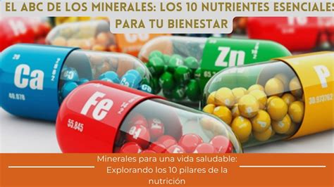 Minerales Esenciales Descubre Los 10 Secretos Para Una Salud óptima