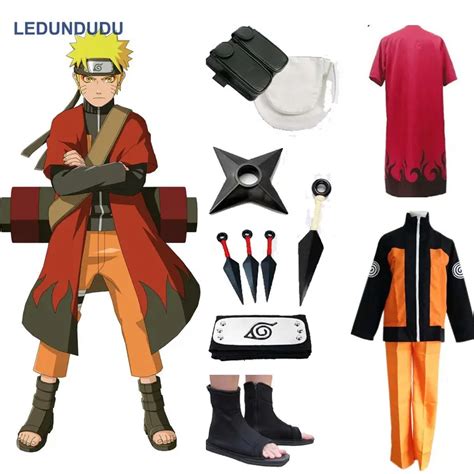 Anime Naruto Cosplay Costumes Shippuden Uzumaki Naruto 2nd Outfit