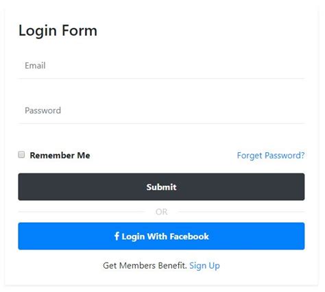 Simple Login Form Design Using Bootstrap 4 Bootstraplily