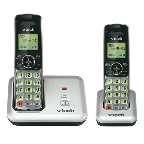 Vtech Two Handset Cordless Phone System Cs6419 2
