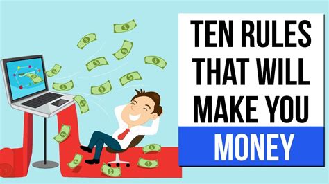 10 Money Rules That Will Make You Rich How To Become Rich Youtube