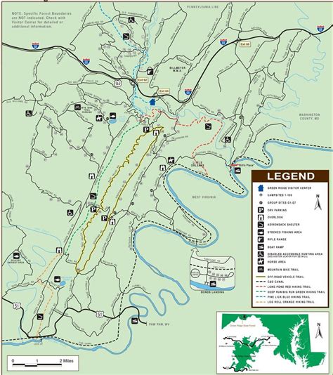 Green Ridge State Park Map