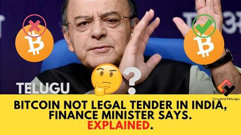 As of now,bitcoin is not illegal in india. BITCOIN NOT LEGAL TENDER IN INDIA, FINANCE MINISTER SAYS ...