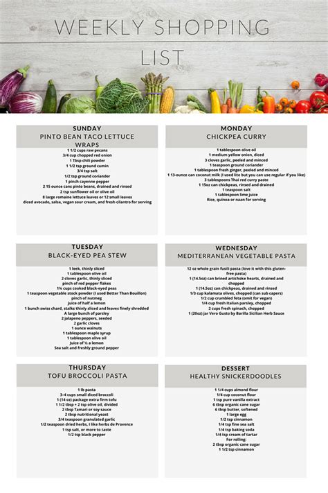 Easy And Healthy Vegetarian Meal Plan Week 852 Rhubarbarians