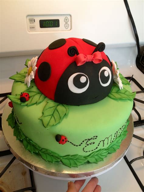 Ladybug Lady Bug Birthday Cake Little Pony Birthday P