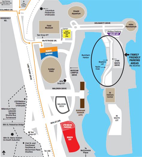 Soldier Field Parking Passes Maps And Rates