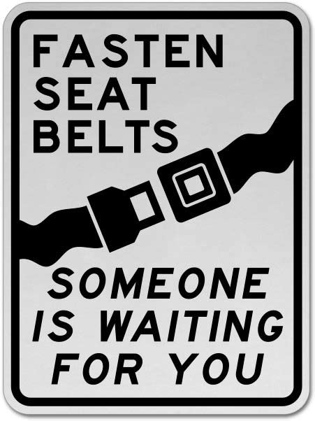 fasten seat belts sign x4302 by