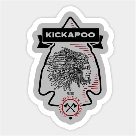 Kickapoo Tribe Native Mexican Indian Proud Retro Arrow Kickapoo