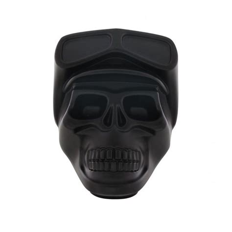 Universal Black Aluminum Skull Shift Knob Hot Rat Street Rod Custom
