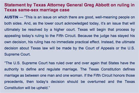 federal judge strikes down texas ban on same sex marriage