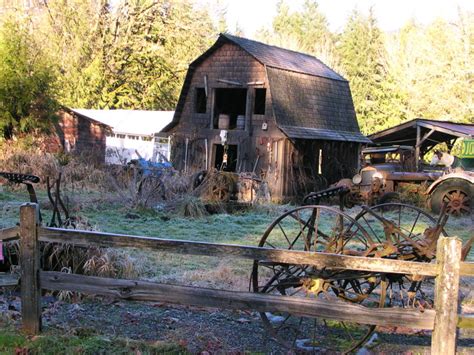 Old Barns In Washington