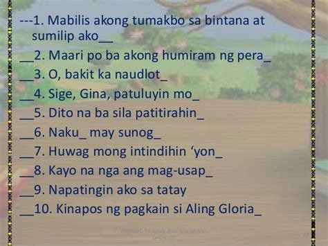 Pangungusap Na Patanong At Padamdam Other Quizizz Mobile Legends