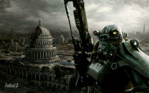 Wallpaper Video Game Tentara Rontok Fallout 3 Screenshot