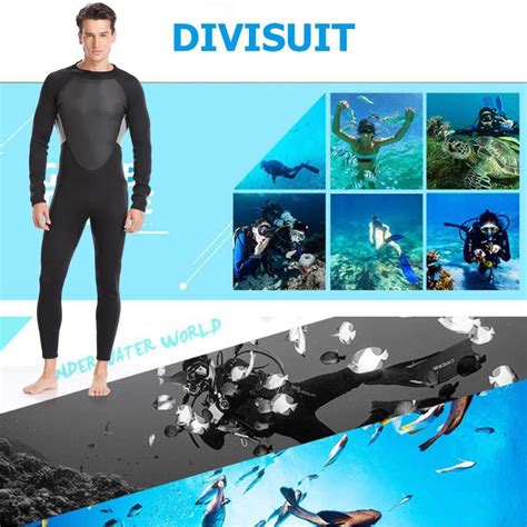 4xl Plus Size One Piece Wetsuit Long Sleeve 3mm Neoprene Scuba Diving Suit Snorkeling Surfing