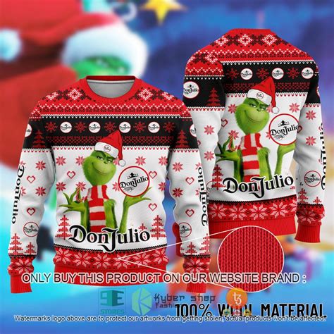 Don Julio The Grinch Ugly Christmas Sweater