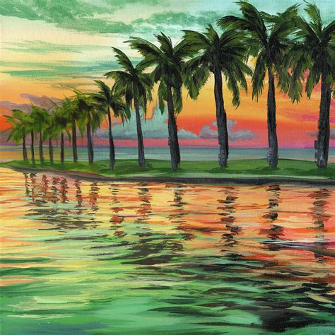 Tropical Sunset Painting By Steph Moraca