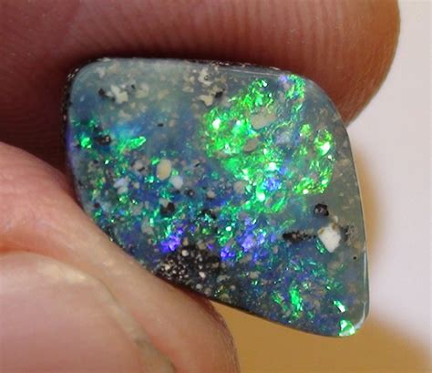 325 Ct Boulder Opal Natural Blue Green Color