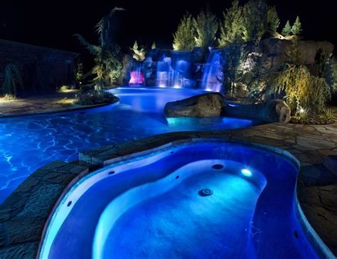 Hgtv S Cool Pools Scuba Pool Swim Through Grottos Lazy River And Waterfalls Rustik Pool