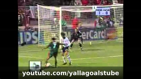 فضلاً، ساهم في تطوير هذه المقالة من خلال إضافة مصادر موثوقة. ‫هدف المغرب فى مرمي النرويج كأس العالم 98 - مصطفي حجى ...