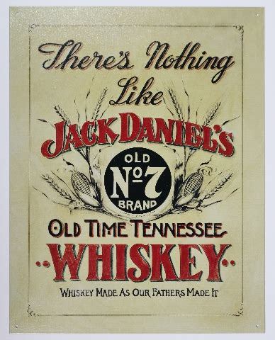 jack daniels tennessee whiskey tin sign man cave bar beer