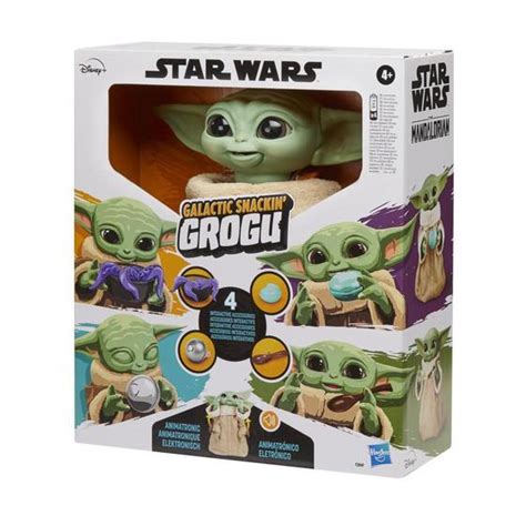 Boneco Baby Yoda Star Wars Galactic Snackin Grogu Elétrico Hasbro