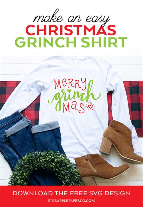 Download Free Merry Grinchmas SVG - DIY Grinch Shirt - Pineapple ...