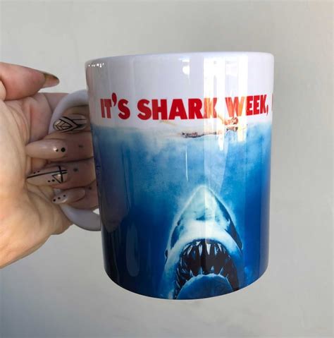 Its Shark Week Motherfuckers Coffee Mug Covfefe Cup Etsy