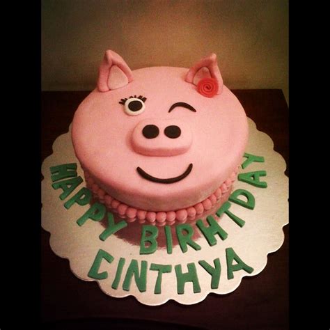 Piggy Fondant Cake Fondant Cakes Cake Fondant Cake
